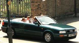 Почувствуй родство с королевской семьей Британии через кабриолет Audi 80, принадлежавший принцессе Диане (13 фото)