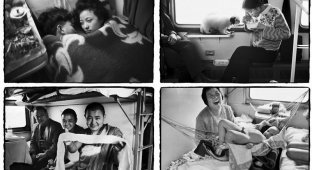 Ван Фучунь: Фотосерия “Китайцы в поезде” (27 фото)