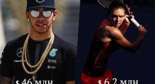 Сколько ежегодно зарабатывают известные спортсмены и спортсменки (10 фото)