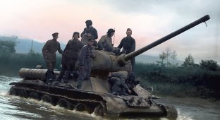 Техника Великой Отечественной войны на цветных фотографиях (20 фото)