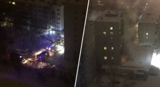 Пожар в Екатеринбурге (8 фото)