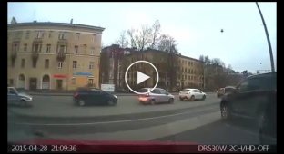 Столкновение с мотоциклистом в СПб
