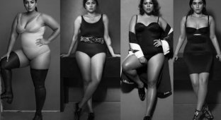 Индийское издание Cosmopolitan опубликовало потрясающе сексуальную фотосессию полных моделей (7 фото)