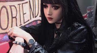 Как выглядит модель-кукла Кина Шен без макияжа (3 фото)
