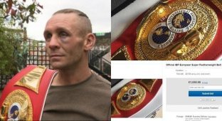Шотландский боксер решил продать свой чемпионский пояс, чтобы купить подарок сыну (4 фото)