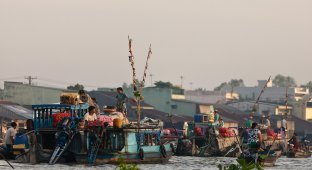 Плавучий рынок Кайранг в дельте Меконга (39 фото)