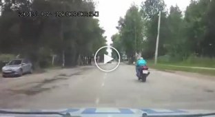 Погоня за мотоциклистом в Сыктывкаре