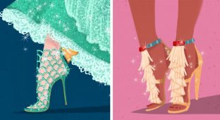 Если бы принцессы Диснея носили дизайнерскую обувь (31 фото)