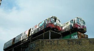  Граффити на вагонах лондонского метро (23 Фото)