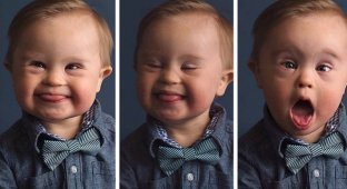 Малыша с синдромом Дауна не захотели снимать в рекламе, но его маме удалось добиться справедливости (2 фото)