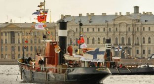 Парад финских пароходов на Неве (44 фото)