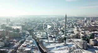 Снос 220-метровой телебашни в Екатеринбурге