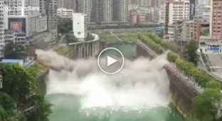 Как в Китае взрывали 41 летний мост