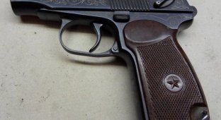 Эксклюзивный наградной пистолет ПМ-К (пистолет Макарова с индексом «К») (3 фото)