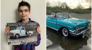 12-летний мальчик с аутизмом зарабатывает на снимках моделек авто (17 фото + 1 видео)
