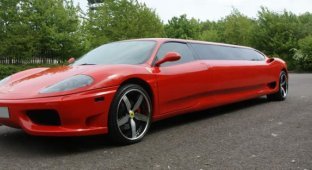 Лимузин из Ferrari (9 фото)