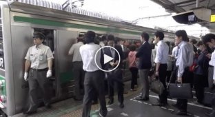Японское метро и дисциплинированные пассажиры