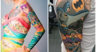 27 татуировок, которые больше похожи на произведение исскуства (28 фото)