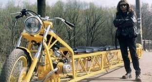 Самый длинный мотоцикл в мире (15 фотографий)