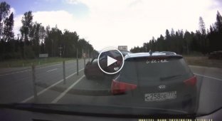 Массовое ДТП паровозиком на Минском шоссе