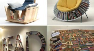 Мебель для тех, кто любит читать (11 фото)