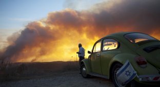 Пожар на севере Израиля (17 фото)