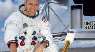 Лунной походкой... В США скончался астронавт Алан Бин (2 фото + 2 видео)