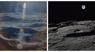 В 100 километрах над Луной (3 фото + 1 видео)