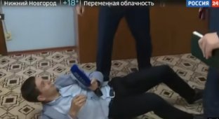 Напавший на журналиста чиновник из Хакасии пожаловался в полицию (1 фото)