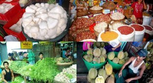 Оптовый рынок Янгона (31 фото)