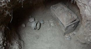 Греческий фермер случайно обнаружил древнюю гробницу (2фото)