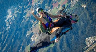 Воздушное родео на высоте 1500 метров (6 фото)