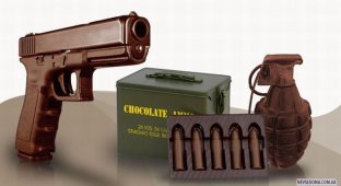 Шоколадное оружие (12 фото)