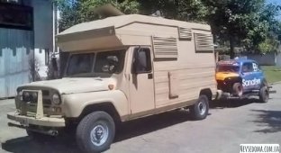 Кемпер из УАЗ-469 на дорогах Аргентины (7 фото)