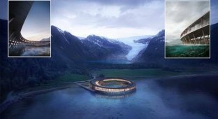 В Норвегии откроют супер-экологичный отель на солнечных батареях (6 фото)