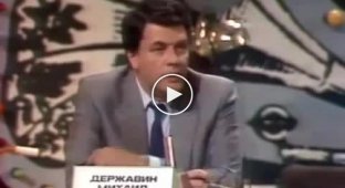 Анекдот про митинг который Александр Ширвиндт и Михаил Державин рассказали в передаче Вокруг Смеха в 1990 году