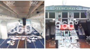 СМИ опубликовали снимки салона самолета А321, совершившего аварийную посадку (5 фото + 1 видео)