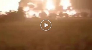 Адский пожар и взрыв на нефтеперерабатывающем заводе