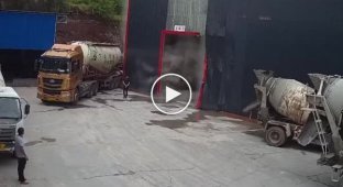 Происшествие на цементном заводе