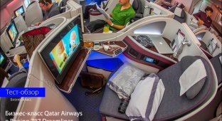 Бизнес-класс Qatar Airways в Boeing 787 Dreamliner (19 фото)