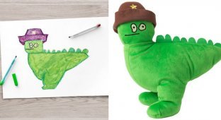 ИКЕА превратила рисунки детей в игрушки для благотворительного сбора средств (11 фото)