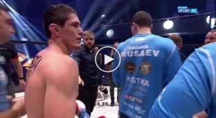 Российский боец MMA устроил потасовку после победы в Польше