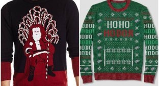 Забавные "уродливые" рождественские свитера в стиле "Игры престолов" (10 фото)