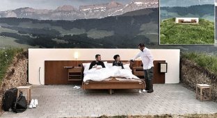 В швейцарском отеле без стен и крыши нет отбоя от постояльцев! (8 фото + 1 видео)