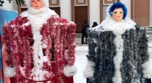 Дед Мороз и Снегурочка в Саратовской области, которыми можно пугать детей (3 фото)