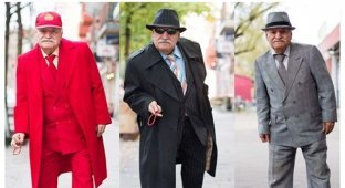 Каждое утро этот фотограф снимает стильные наряды 83-летнего портного-модника (11 фото)