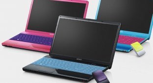 Sony Vaio E - красочные ноутбуки на процессоре Core i5 (5 фото)