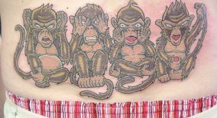 Безумные татуировки обезьян (20 фото)