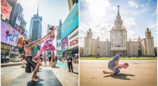 Фотограф объездил весь мир, снимая людей, практикующих йогу в мегаполисах (59 фото)
