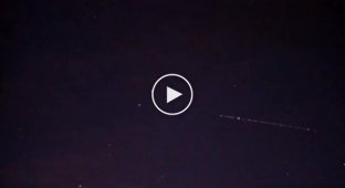 Спутники SpaceX в небе над Уралом
